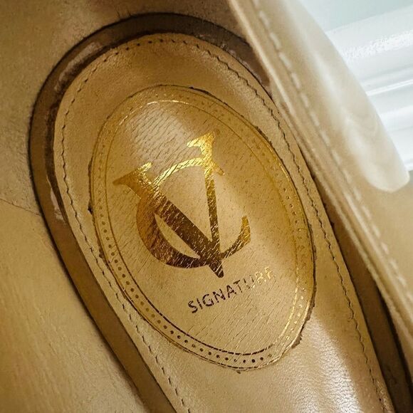 Vero Cuoio tan, patten leather high heel pumps. - Picture 2 of 7